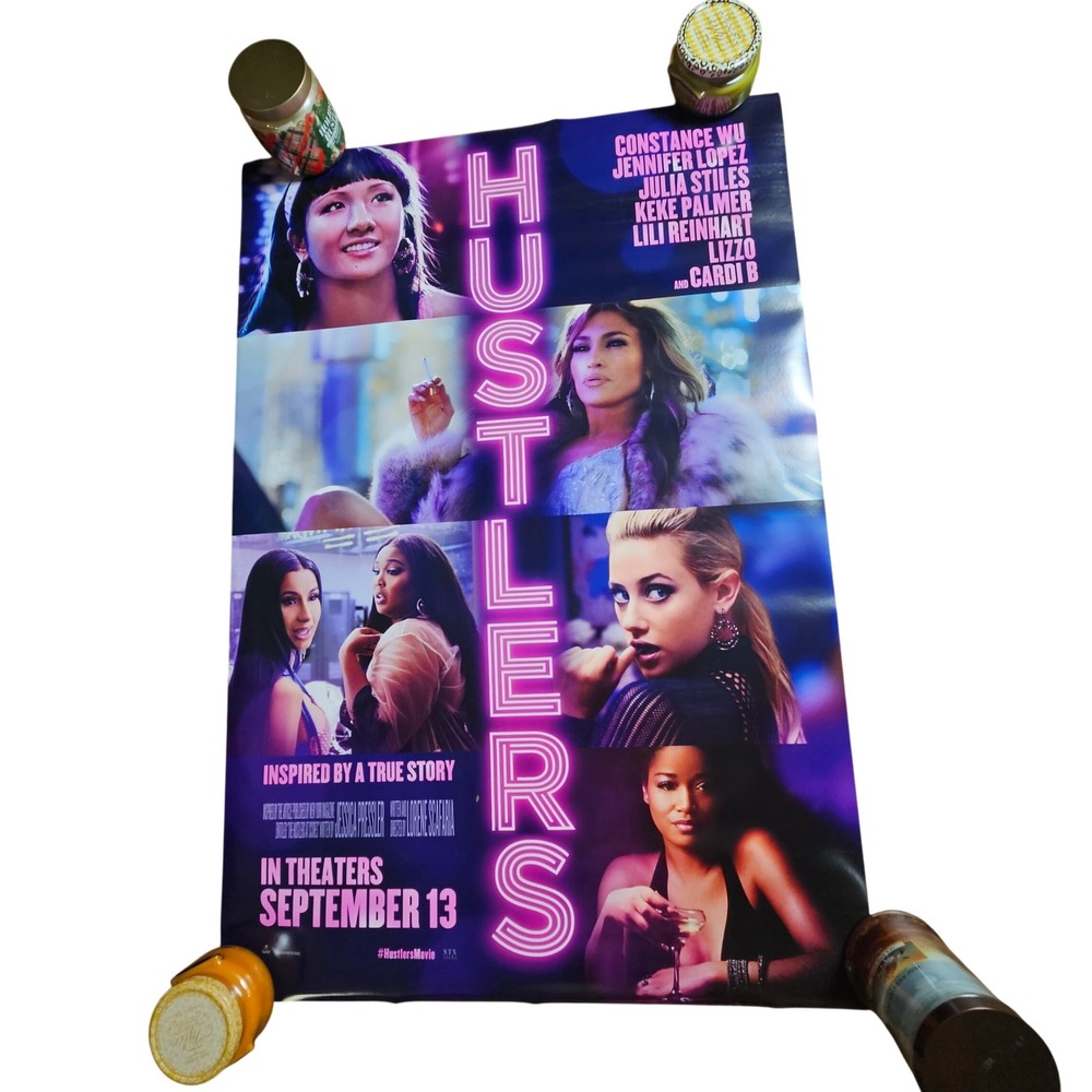 Hustlers 2019 Promo Movie Poster 27x40 Constance Wu, Jennifer Lopez Julia Stiles
